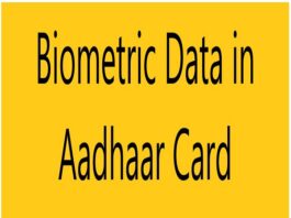 Biometric Aadhar card generation