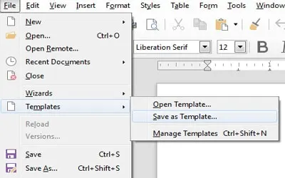 LibreOffice Writer and it's templates